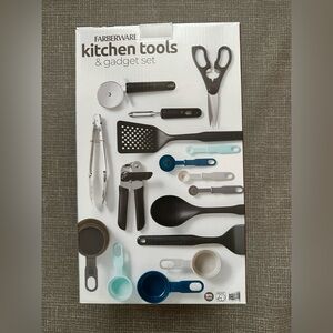 Farberware 16-Piece Kitchen Tools & Gadget Set – BPA-Free, Heat Resistant, Black